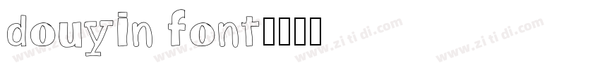 douyin font字体转换